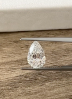 Pear Modified Brilliant Cut Lab-Grown Diamond – 3.0 ct, D Color, VVS1 Clarity – IGI Certified (Report #773647734)